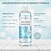 Dermatouch Collagen and Hyaluronic Acid Micellar Water, Daily Toner and Makeup Remover With Vitamin C and Aha/Bha, Nourishing Formula, Gentle for All Skin Types, Clean Skin Care, Made in USA, 16 Fl Oz