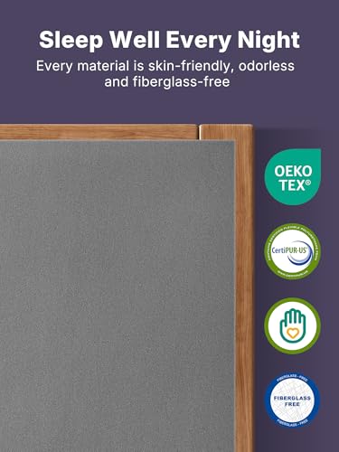 BedStory 3 Inch Queen Size Extra Firm Mattress Topper, Bamboo Charcoal Infused Breathable Bed Topper for Back Pain Relief, High Density Foam, Without Cover, Fiberglass Free, CertiPUR-US Certified