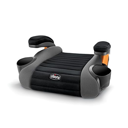 Chicco GoFit Backless Booster Car Seat, Travel Booster Seat for Car, Portable Car Booster Seat for children 40-110 lbs. | Shark/Black/Grey