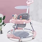 andador bebe confort niña ♥ seguridad y estabilidad - Chasis de gran tamaño, diseño redondo, centro de gravedad en la parte superior de 6 ruedas universales, no van a llegar a los pies, fácil de antemano, de nuevo, a su vez,