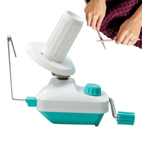 Mini Bobineuse à Fil pour la Maison – Bobineuse de Table Silencieuse, Manuelle en Métal et ABS, Outil DIY pour Tricot et, Compacte et pour Enrouler le Fil Rapidement