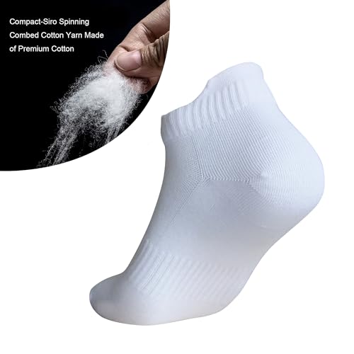 Image of Womens Anti Odor Breathable Moisture Wicking Sports Cotton Low Cut /Quarter Crew Socks for Athletes Foot