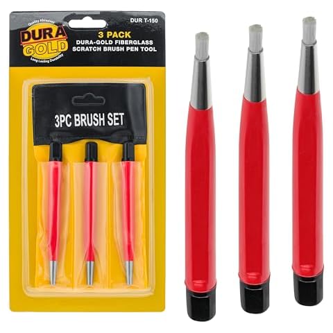 Dura-Gold Fiberglass Scratch Brush Pens, Pack of 3 Cover
