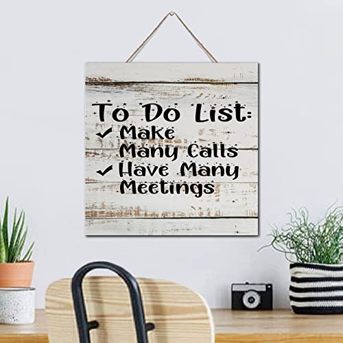Décoration murale moderne en bois To Do List pour bureau chic