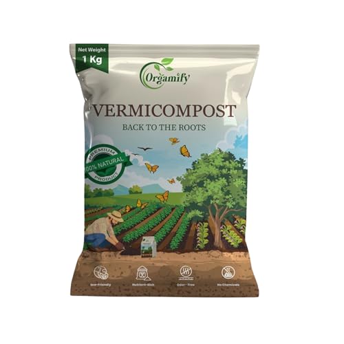 Image of Organic Vermicompost for Plants, 1KG - Natural, Eco-Friendly, Nutrient-Rich Soil Booster for Indoor & Outdoor Plants, Vegetables, Fruits, Flower Beds & Home Gardening