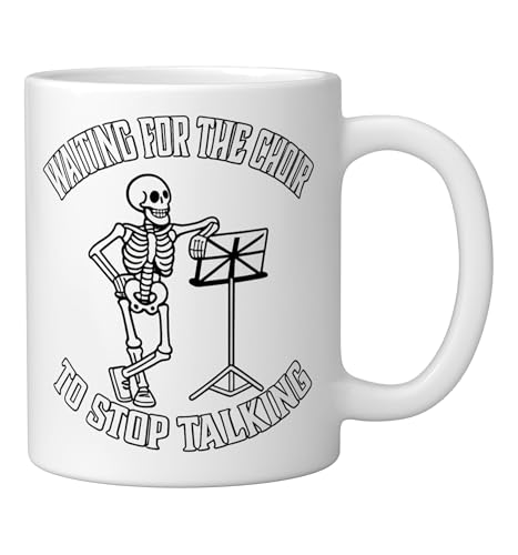Taza cerámica 11 onzas con diseño esqueleto divertido miniatura 2