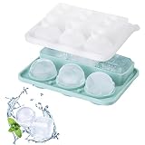 LOINFE ® Ice Cube Mold, Silicone Ice Cube Tray for Freezer, 2-in-1 Round Sphere Ice Ball Maker & Squ