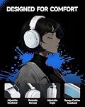 Picun G2 Wireless Gaming Headset, Over-Ear 7.1 Virtual Surround Sound, 2.4GHz/Bluetooth 5.4/Wired, 5ms Ultra-Low Latency, 100H Battery, ENC Noise-Canceling Mic, RGB, for PC PS5 PS4 Switch (Grey)