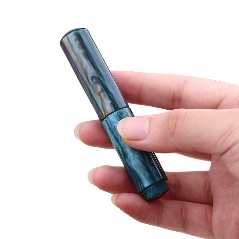 Mini stylo plume portable en résine de haute qualité et pointe F en iridium