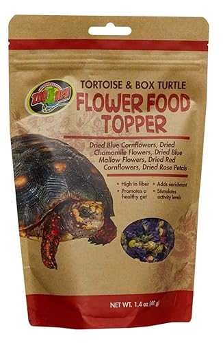 Zoo Med Tortoise & Box Turtle Flower Food Topper 1.4 oz - Pack of 1
