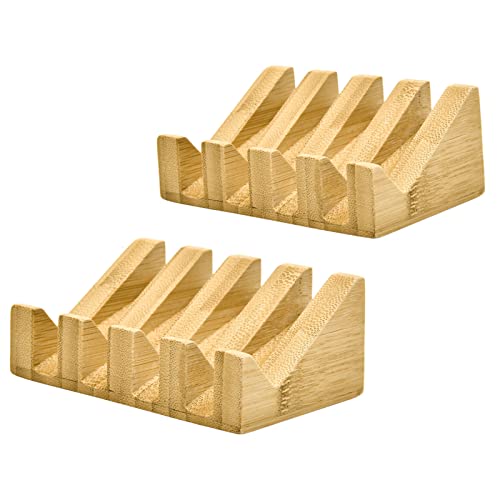 SUBEKYU Bamboo Soap Dish (2-Pack)