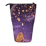 塔の上のラプンツェル ペンケース 伸縮式 ピーナッツ 筆入れ 格納式ペンケース 引き込み式の筆箱 鉛筆ケース ペン袋 縦型 かわいい 大容量 文房具 おしゃれ 立つ 伸縮性 小物収納 軽量 学生用 子供 社会人用