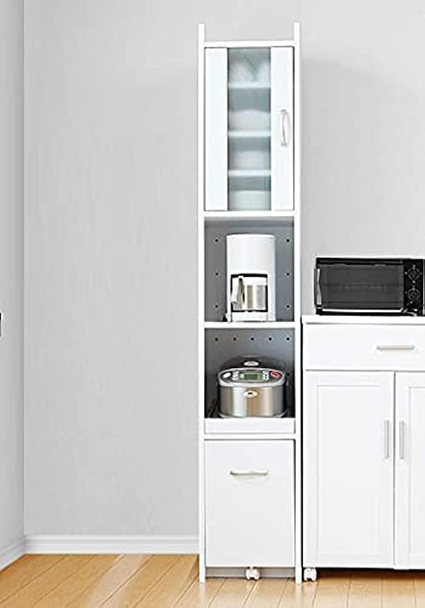 Amazon｜キッチン 隙間収納 すきま収納 食器棚 スリム モダン キッチン