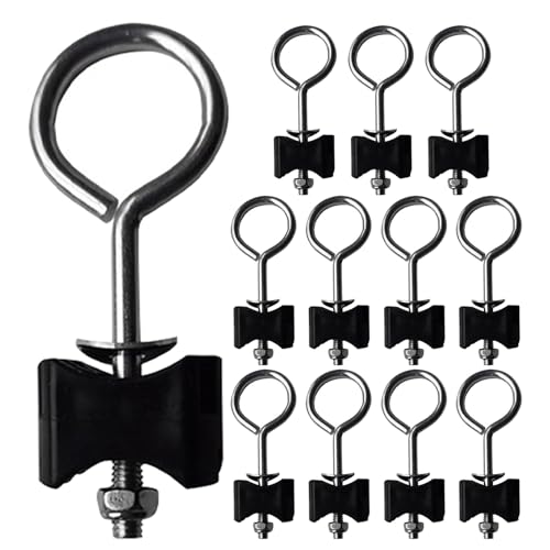 Milisten 12 Tornillos para Trampolín Redondo Kit de Tornillos Metálicos para Estructura de Trampolín Accesorios de Fijación de Exterior Piezas de Repuesto para Cama Elástica Juego de 12