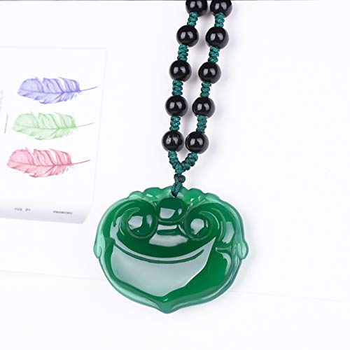 Pendentif Calcédoine de Glace Naturelle en Agate Véritable du Brésil