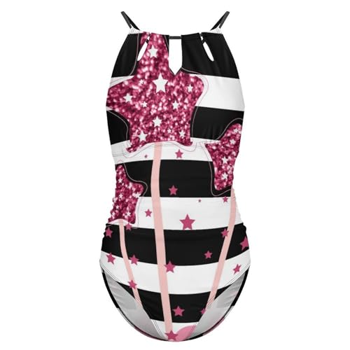 Maillot de bain une pièce ventre plat résolvant les complexes à la plage - 4