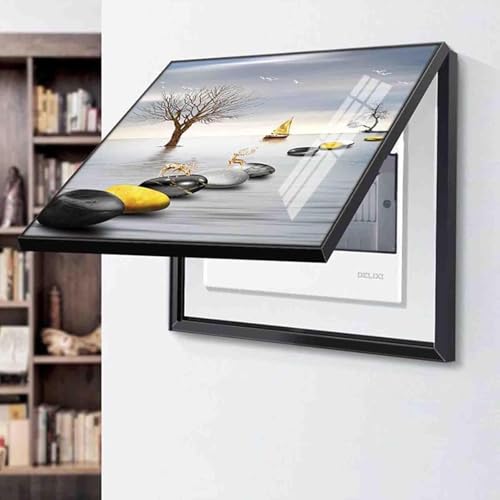 Couvercle de compteur électrique en peinture décorative pour salon