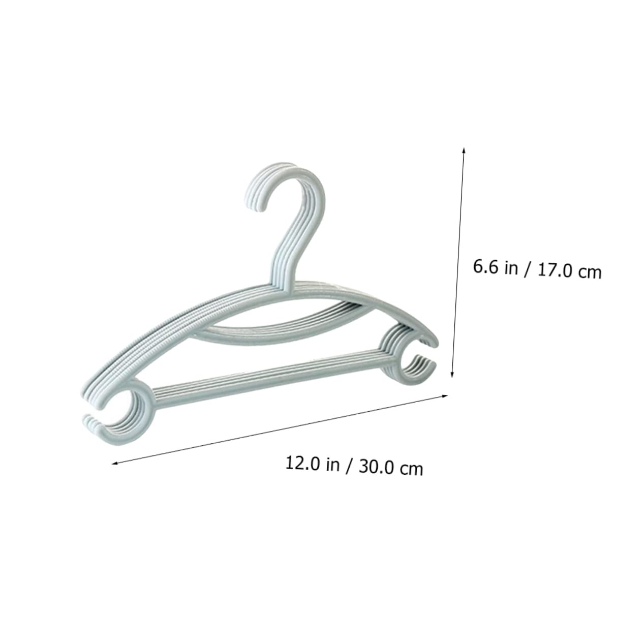 Luxshiny 20stücke Kleiderbügel für Babykleidung Stabile Haken für Kinderbekleidung rutschfeste Gepäckbügel Formschwere Kleiderbügel ohne Abdrücke für Schrankorganizer