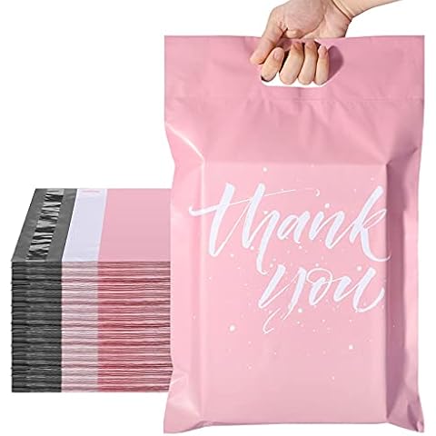 Bolsas de envío Switory Poly Mailers 12X15.5" 100 piezas Rosado Cover