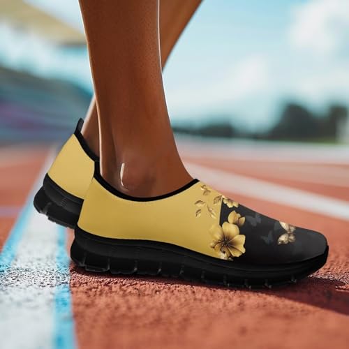 Image of Womens Slip On Walking Shoes Non Slip Loafer Breathable Holiday Travel Shoe Lightweight Casual Low Top Sneakers SizeUS 5.5-11.5