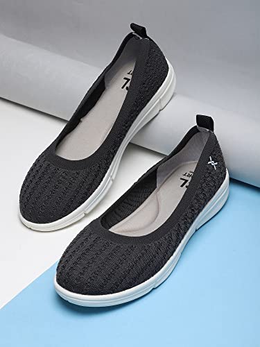 Image of Carlton London Women's Fly Knit Comfort Slip-On Ballet Flats