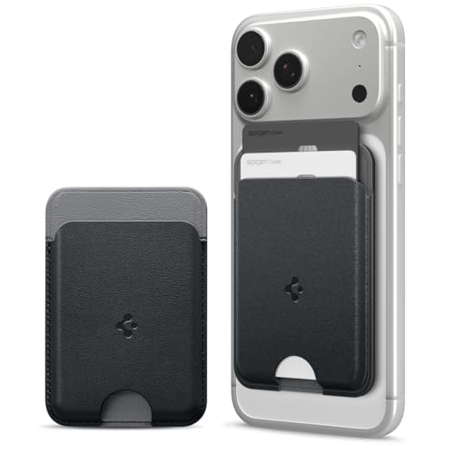 Caseology by Spigen MagSafe�J�[�h�P�[�X 2�����[ iPhone 17/16/15/14/13/12�V���[�Y�Ή� �}�O�l�b�g���� ���B�[�K�����U�[ �E�H���b�g ����~�� �V���R�� �w�� �y�� �X���� �i�m�|�b�v�E�}�O�t�B�b�g AF