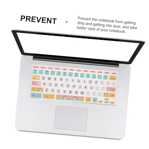 Protector de teclado de unicornio Happyyami para estudiar con tu laptop HP 3