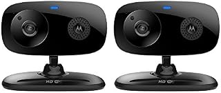 Motorola FOCUS66-BLK2 Wi-Fi HD Home Monitor Camera - 2 Pack (Black)