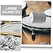 YARNOW 100pcs Drum Cymbal Ring Tambourine Bell Rings for Crash and Snare Tambourine