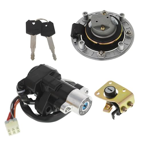 Ignition Switch Cap Cover Seat Lock Key Replacement for Suzuki GSX600F GSX750F Katana 1998-2000 2001-2006