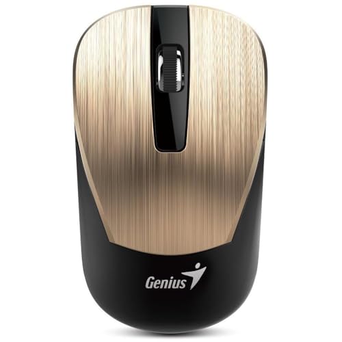 Genius Souris NX-7015V2 Gold 1600DPI sans FIL2.4 GHZ Optique USBPC/Mac