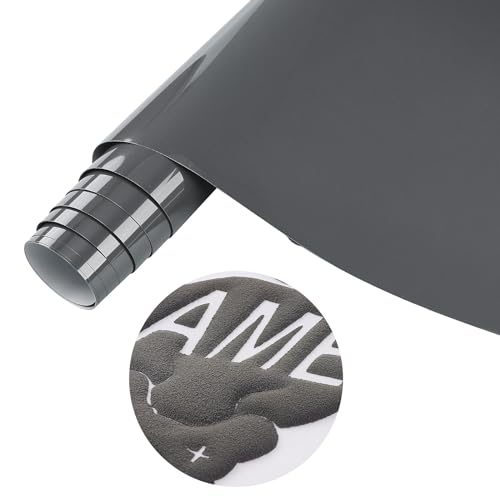 Tintnut Puff Vinyl Heat Transfer - 10inches x 6ft 3D Dark Grey Puff...