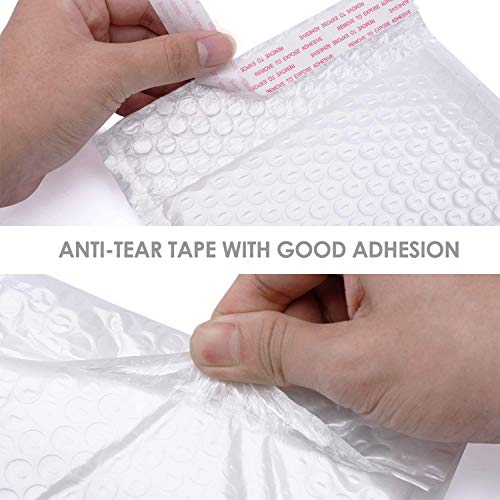 Image of Metronic Bubble Mailer 4X8 Inch White 500 Pack,Waterproof Padded Envelopes,Self-Seal Small Bubble Mailers Cushioning Bubble Envelopes for Shipping,Jewelry Makeup Supplies, Packaging Bulk