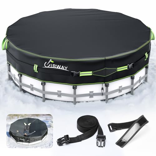 UIRWAY 500D 18FT Round Winter Pool Cover