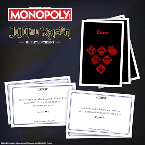MONOPOLY Jujutsu Kaisen Edition juego de mesa miniatura 5