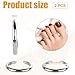 Mikovivi 2 Pcs Adjustable Toe Rings for Women, Open Band Toe Rings Fashion Minimalist Summer Beach Foot Jewelry for Women's Fashion Gifts(Silver)
