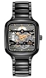 [ラドー] RADO 公式 腕時計 True Square Automatic Skeleton (トゥルー スクエア オートマティック スケルトン) R27124162