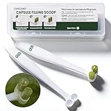 CAPSLogist Capsule Scoops 2 Pack, Tools for Filling Capsules, Empty Pill Capsule Filler for Supplements Powdered, Suitable for Size 000