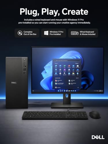 Dell Tower Desktop Computer Intel Ultra 7 265F RTX 5060 32GB 2TB Win 11 Pro - image 9