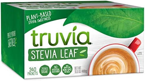 Truvia Original Calorie-Free Sweetener from the Stevia Leaf Packets, 16.9 oz Box, 240 Count (Pack of 1)