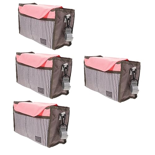 TOYANDONA 4 Uds Bolsa De Almacenamiento Accesorio Para Cochecito De Bebé Cochecito De Juguete Bolsa De Pañales Para Bebé Organizador De Cochecito Doble Bandeja Para Cochecito Organizador De