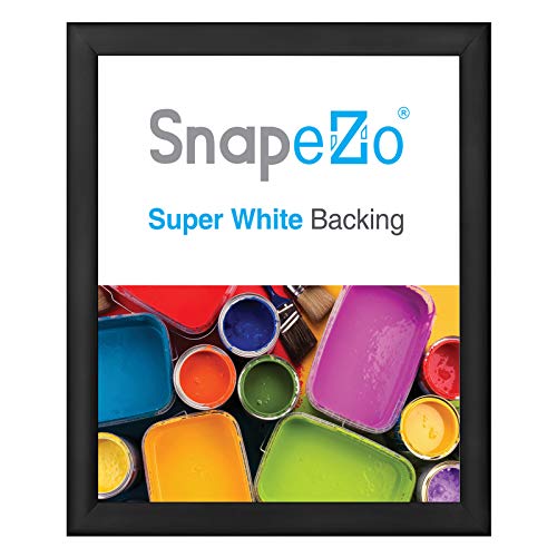 SnapeZo Poster Frame 23x27 Inches, Black 1.2 Inch Aluminum Profile, Front-Loading Snap Frame, Wall Mounting, Premium Series