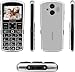 artfone A400 Pro Silver - Large Button Cell Phone for Seniors丨4G LTE Unlocked Phones with SOS Button丨2MP Rear Camera丨Charging Dock丨1800mAh丨Dual SIM丨Speed Dial丨Volume Boost丨Hands-free丨Dumb Phone丨USB-C