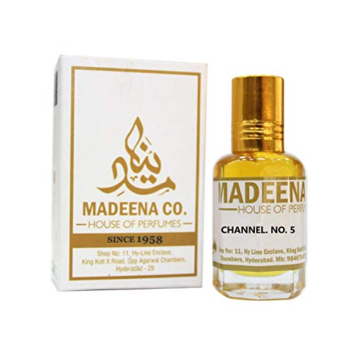 Image of MADEENA CO. Channel No 5 12Ml; Real & Natural Attar; Best Attar For Men and Women; 100% Alcohol Free & Long Lasting Attar.