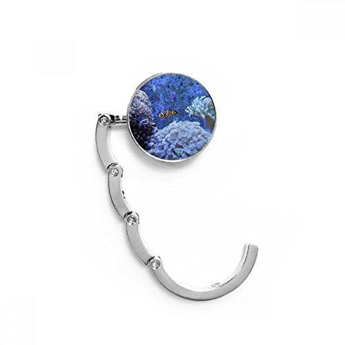 Accroche-sac pliable oceanologie pour table de café, porte-sac bureau motif poisson-clown