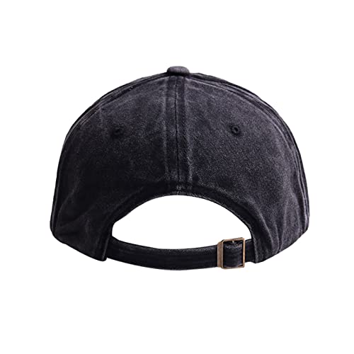 Waldeal Embroidered Mama Hat For Women, Gifts For Mom, Wife, Adjustable Washed Distressed Baseball Cap Black #TOP3