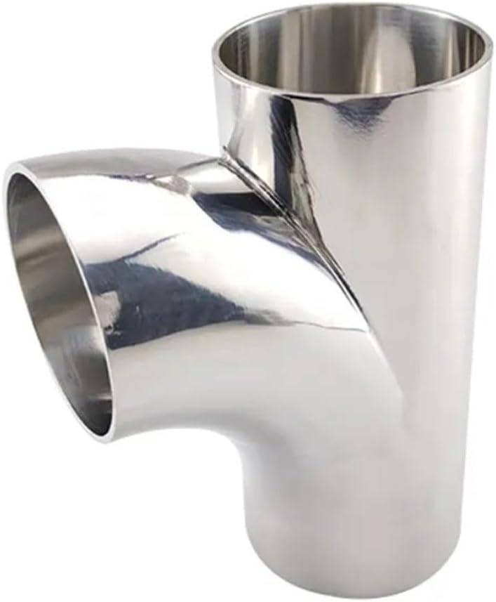 Stainless Steel Cast Pipe Fittings,19/25/32/38/51/6m Pipe OD Welding R-Shaped Elbow 3 Way SUS 304 Stainless Sanitary Fitting Homebrew Beer Wine(19mm x 1.5mm)