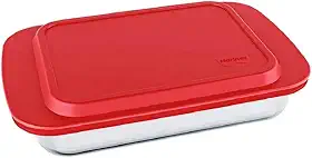 Forma Lasanheira Assadeira Com Tampa 3,7 Lt Marinex Incolor