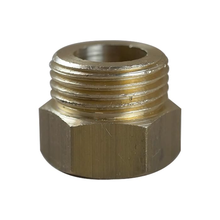 Raccord laiton à visser - Mamelon Laiton Réduit Mâle/Femelle - 5/8" - 1/2" (17/23 - 15/21) -
