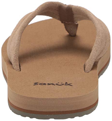 Sanuk Beer Cozy Stacker Suede Tan 9 D (M) #TOP2